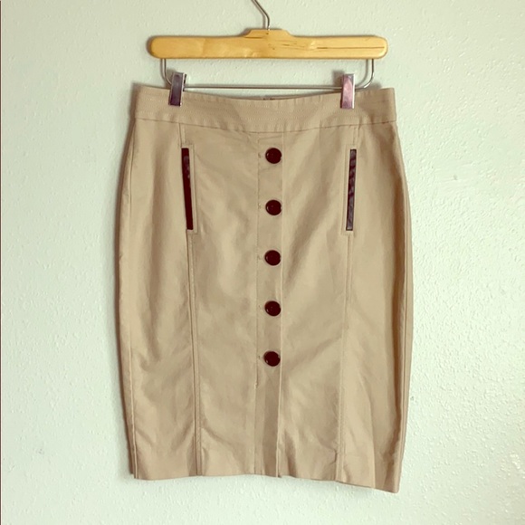 Ann Taylor Dresses & Skirts - Ann Taylor khaki button down mini skirt